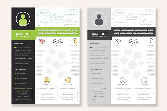 UX Workflow - Empathy Map in Stationery Templates - product preview 3