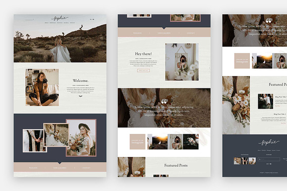 Squarespace Template: Sophie in Website Templates - product preview 1