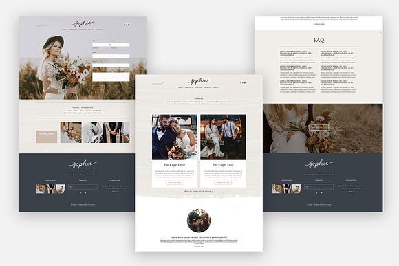 Squarespace Template: Sophie in Website Templates - product preview 3