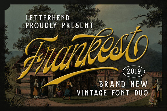 Frankest - The Vintage Font Duo in Display Fonts - product preview 10
