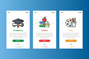 Education vector icons pack