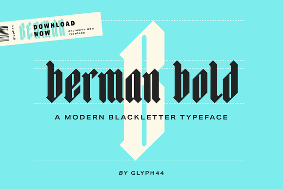 Berman Bold | Blackletter Font in Blackletter Fonts - product preview 2