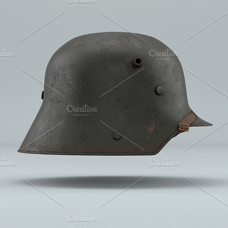 German Helmet WWI Stahlhelm M1916 in Weapons - product preview 1
