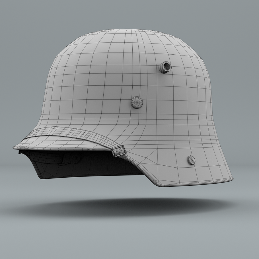 German Helmet WWI Stahlhelm M1916 in Weapons - product preview 5