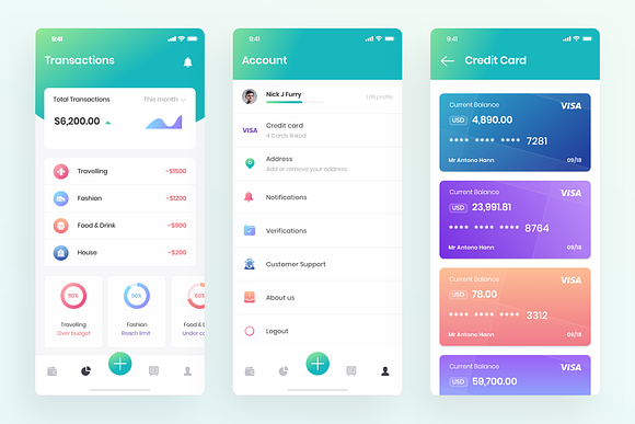 Kaya : Wallet App in App Templates - product preview 4