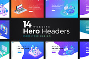 14 Hero Header - Isometric Design