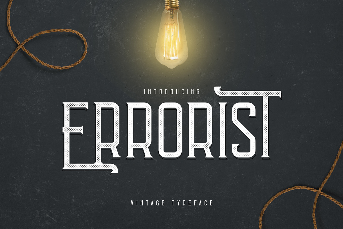 Errorist - Vintage Typeface in Display Fonts - product preview 8