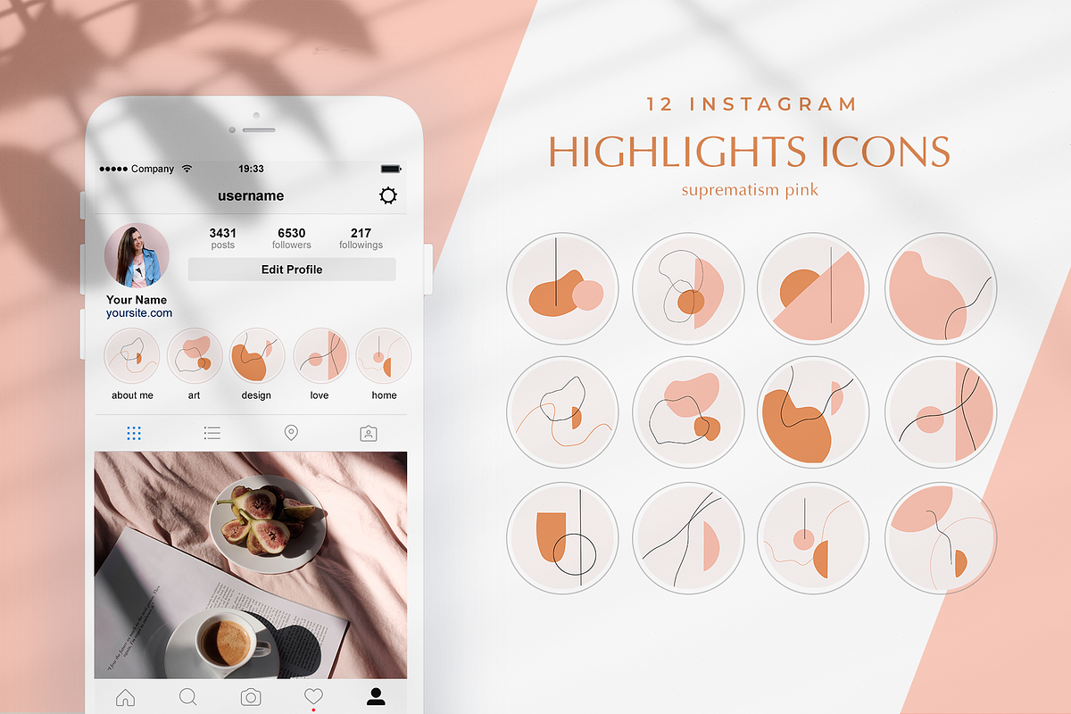 12 Instagram Story Highlight icons in Instagram Templates - product preview 8