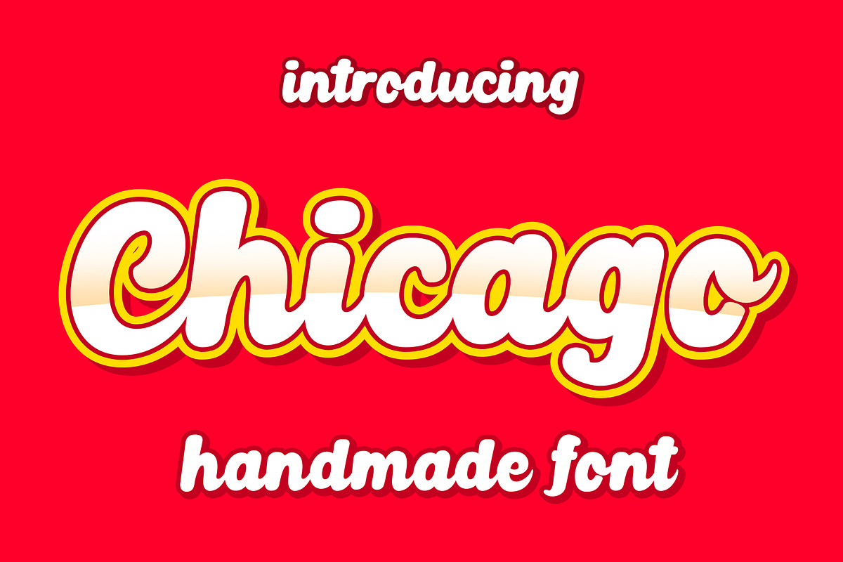 Chicago Font in Script Fonts - product preview 8