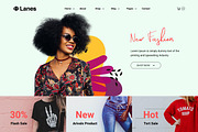Lanes -eCommerce Bootstrap4 Template