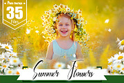 35 Flower Photo Overlays, png file