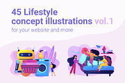 Lifestyle concept illustrations