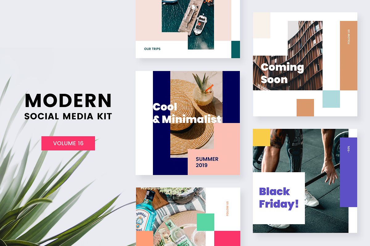 Modern Social Media Kit (Vol. 16) in Instagram Templates - product preview 8