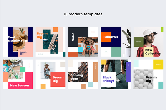 Modern Social Media Kit (Vol. 16) in Instagram Templates - product preview 1
