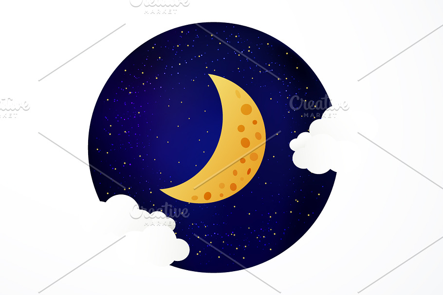 Moon illustration in Illustrations - product preview 8