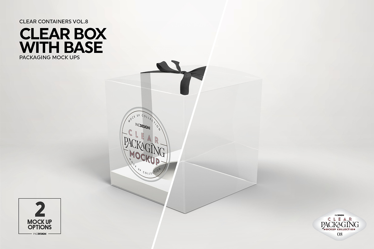 Download Clear Cupcake Box Packaging Mockup | Creative Branding ...