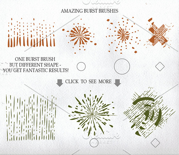 Hand drawn seamless border,brushes04 in Photoshop Brushes - product preview 3