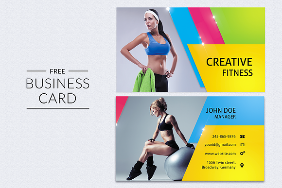 Fitness & Gym Youtube Banner in YouTube Templates - product preview 3