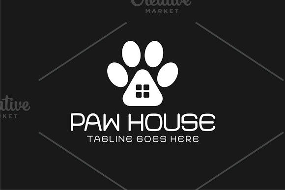 Paw House in Logo Templates - product preview 1
