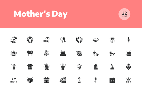 Mother's Day Icons in Baby Icons - product preview 2