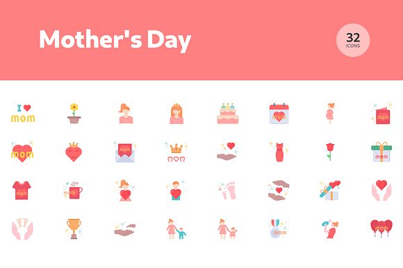 Mother's Day Icons in Baby Icons - product preview 4