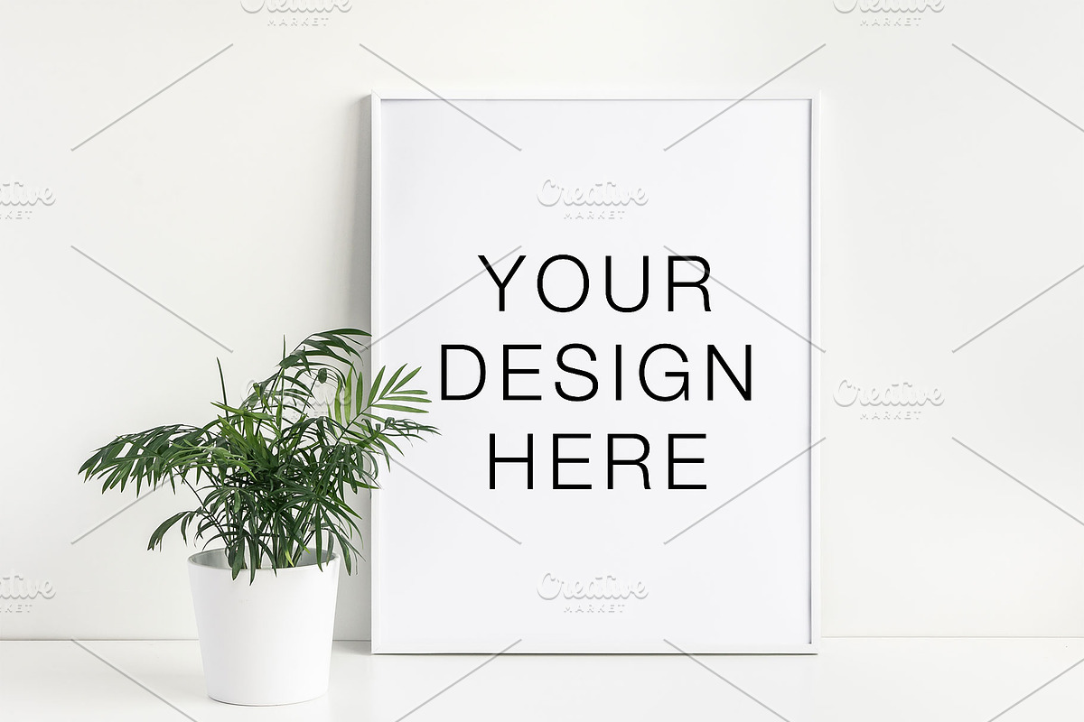 Frame Mockup 40x50 16x20 PSD PNG JPG in Print Mockups - product preview 8