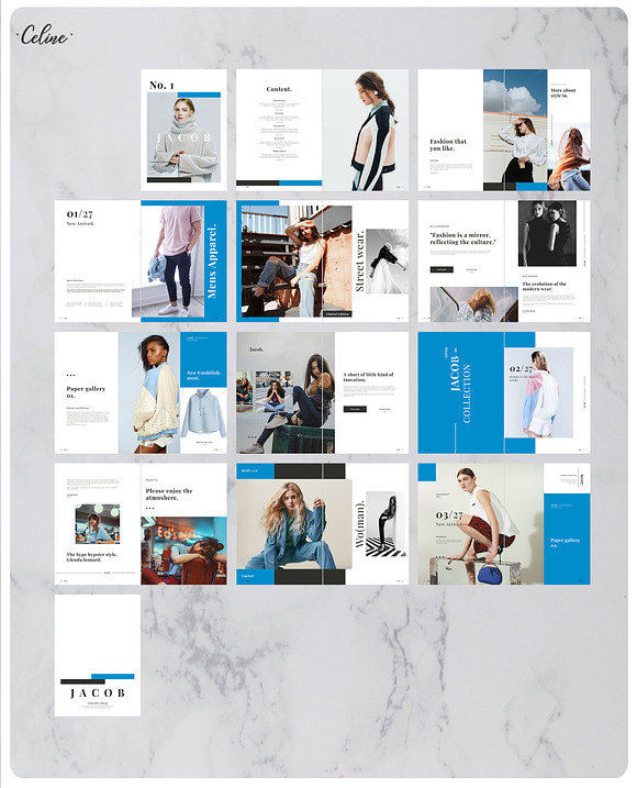 JACOB Fashionable Lookbook in Magazine Templates - product preview 8