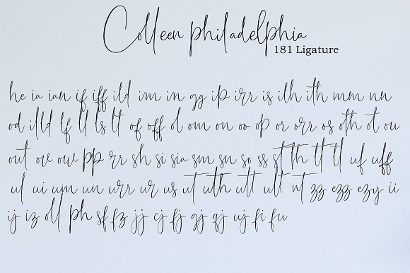 Colleen philadelphia / Handwritten in Script Fonts - product preview 7