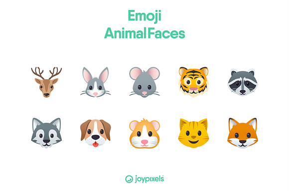 Emoji Animal Faces by JoyPixels® in Animal Icons - product preview 2