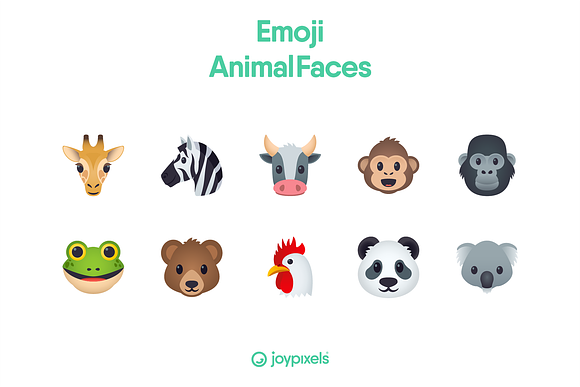 Emoji Animal Faces by JoyPixels® in Animal Icons - product preview 3