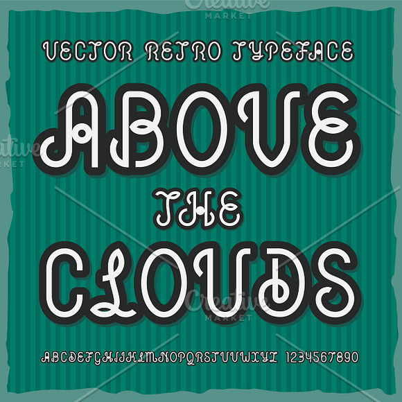 Typeface Above the Clouds in Display Fonts - product preview 2