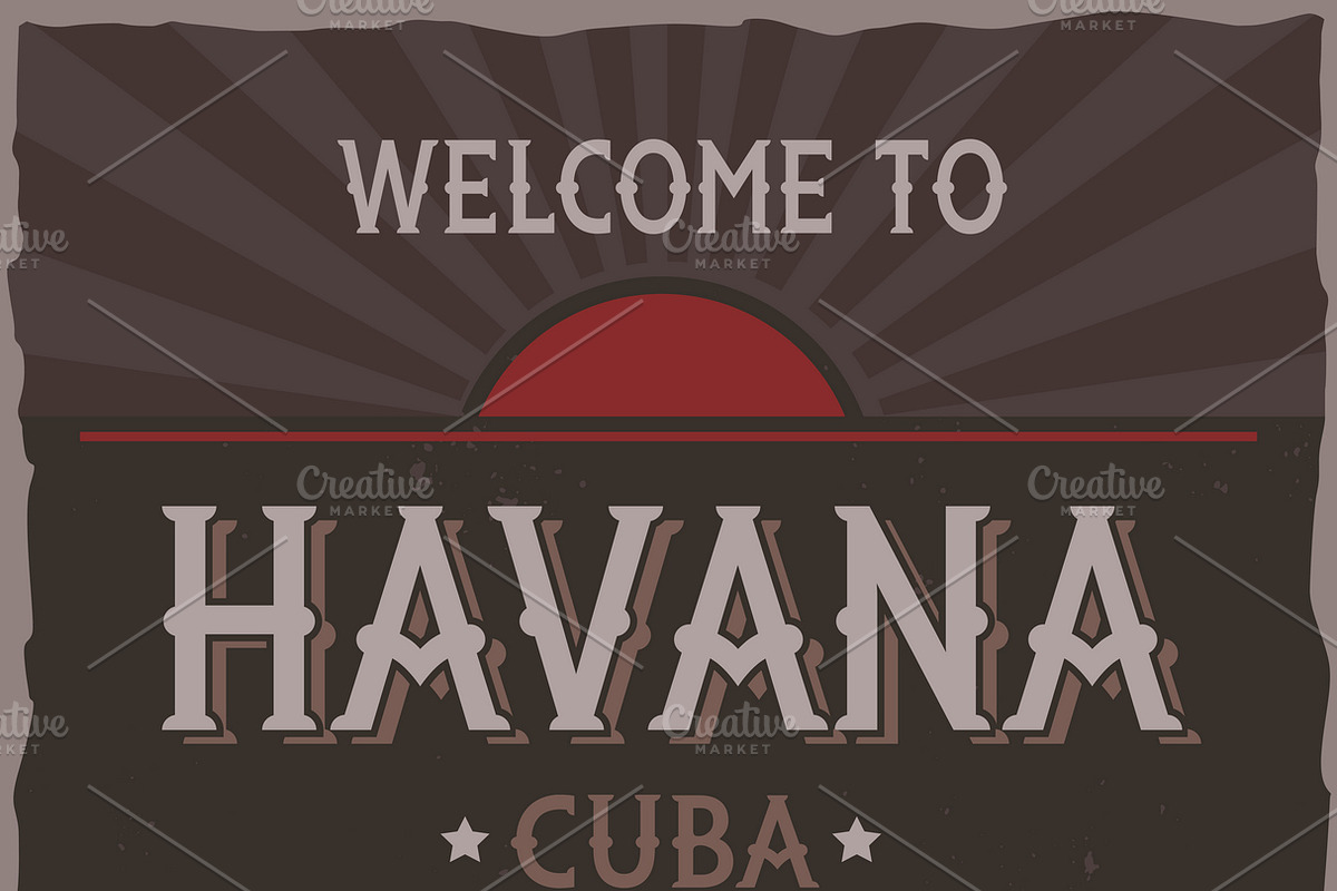 Vintage label typeface Havana in Display Fonts - product preview 8