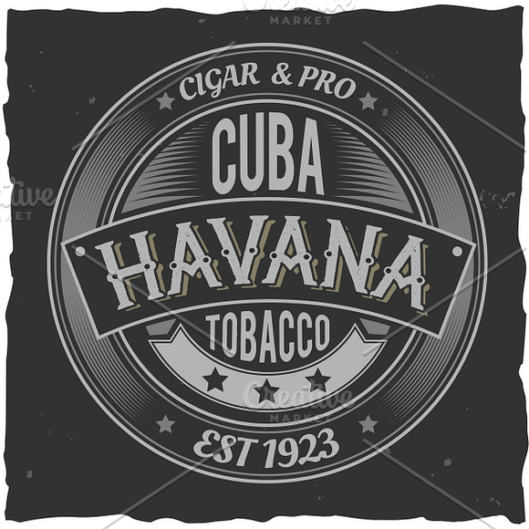 Vintage label typeface Havana in Display Fonts - product preview 4