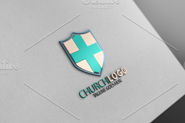 Shield Cross Logo
