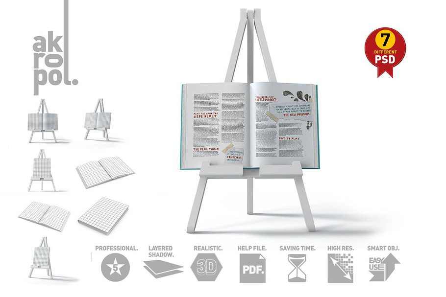 Book Mock-Up Set in Product Mockups - product preview 8