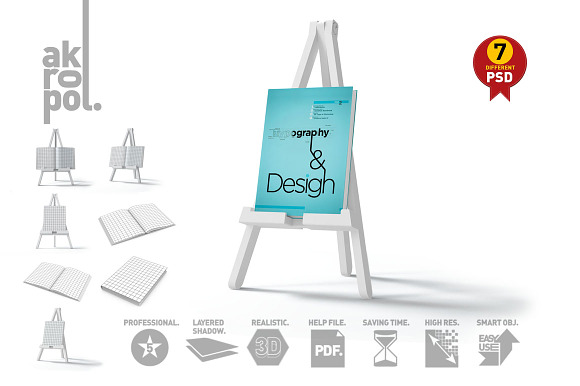 Book Mock-Up Set in Product Mockups - product preview 5