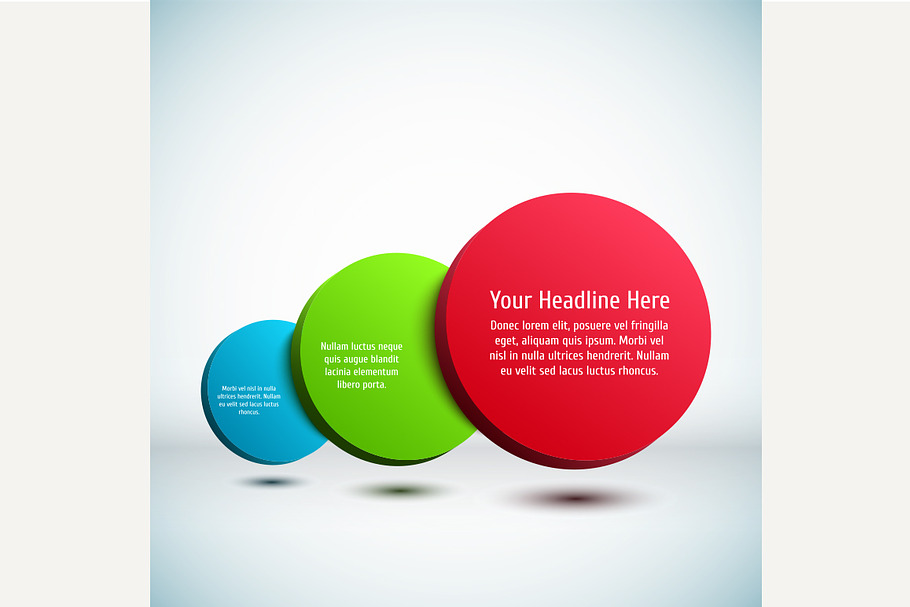 Colorful 3D circle background. in Graphics - product preview 8