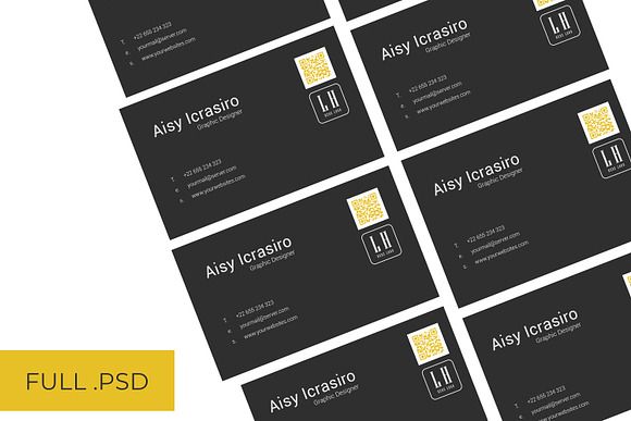 Business Card Minimal 11 Size Full in Business Card Templates - product preview 2