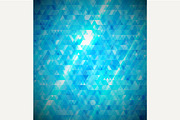 Blue abstract mosaic background.