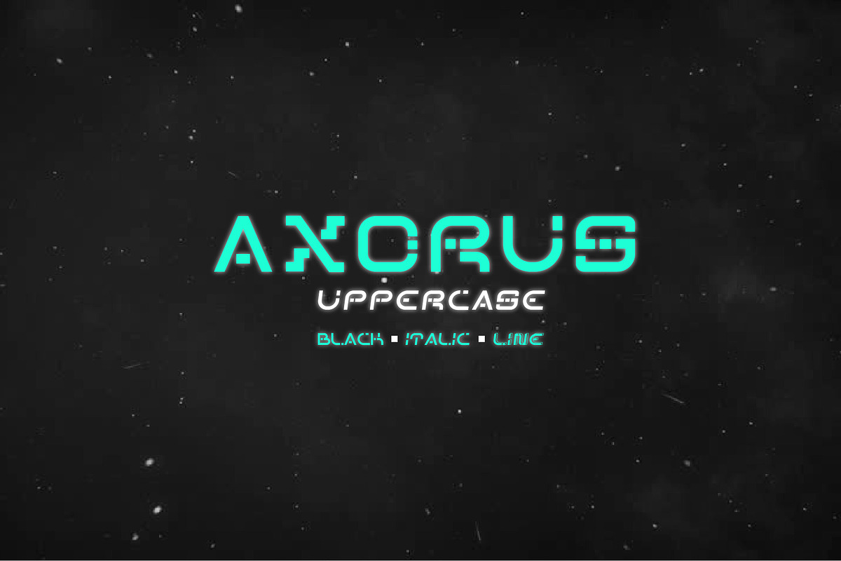 axorus font in Display Fonts - product preview 8