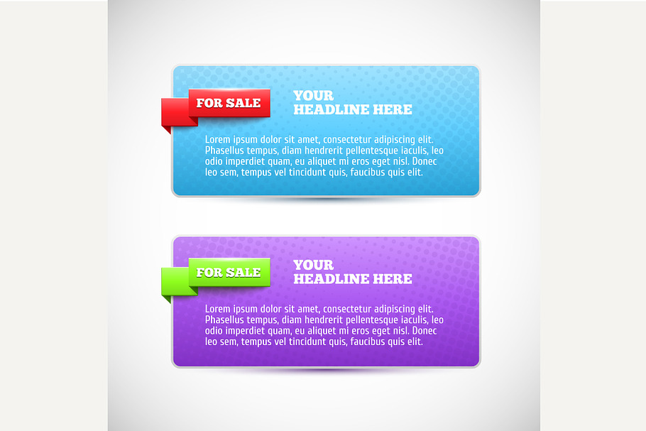 Modern horizontal web banner in Graphics - product preview 8