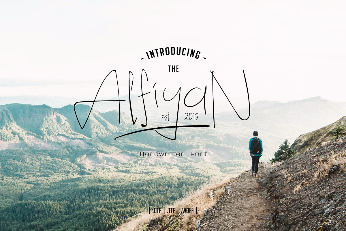 Alfiyan Handwritten Font in Script Fonts - product preview 8