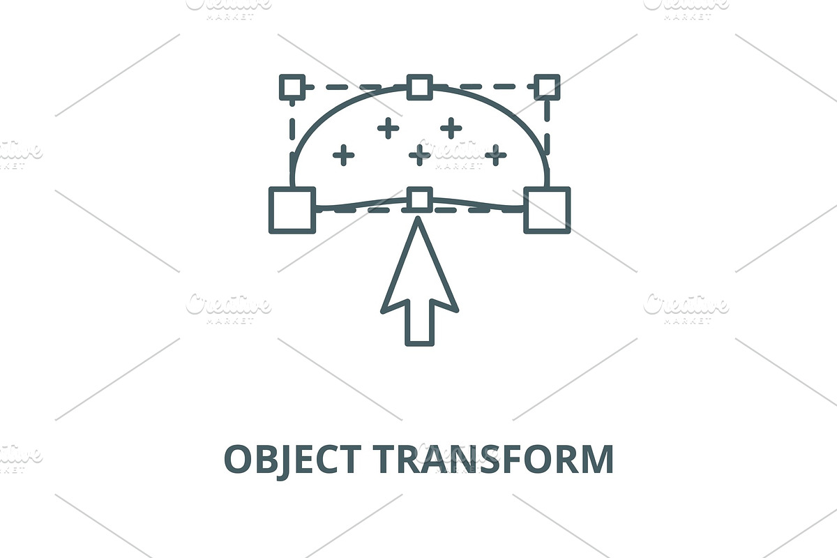 Object transform vector line icon in Objects - product preview 8