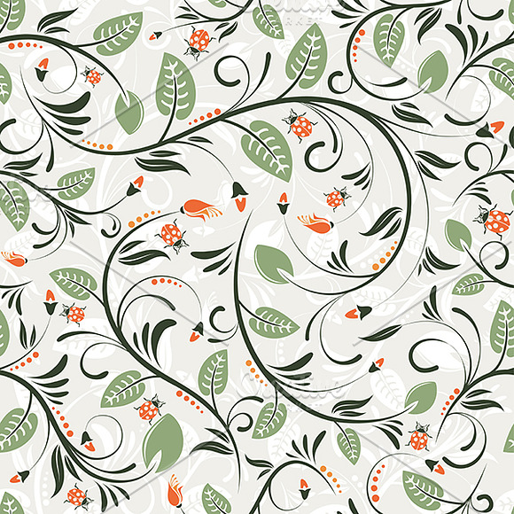 Flower Seamless Patterns in Patterns - product preview 2
