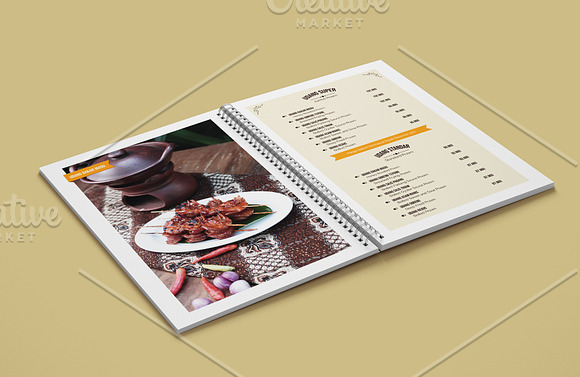 Vintage Restaurant Menu Template in Magazine Templates - product preview 1