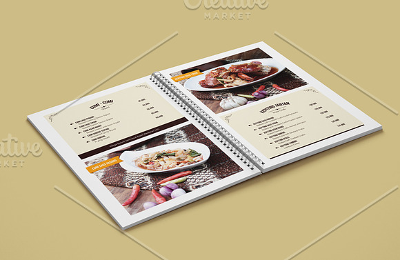 Vintage Restaurant Menu Template in Magazine Templates - product preview 2