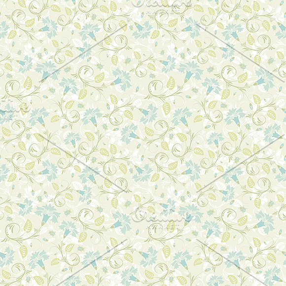 Flower Seamless Patterns in Patterns - product preview 5