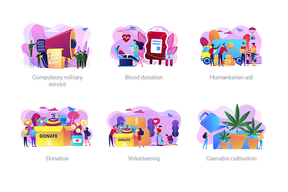 Lifestyle concept illustrations in UI Kits and Libraries - product preview 8