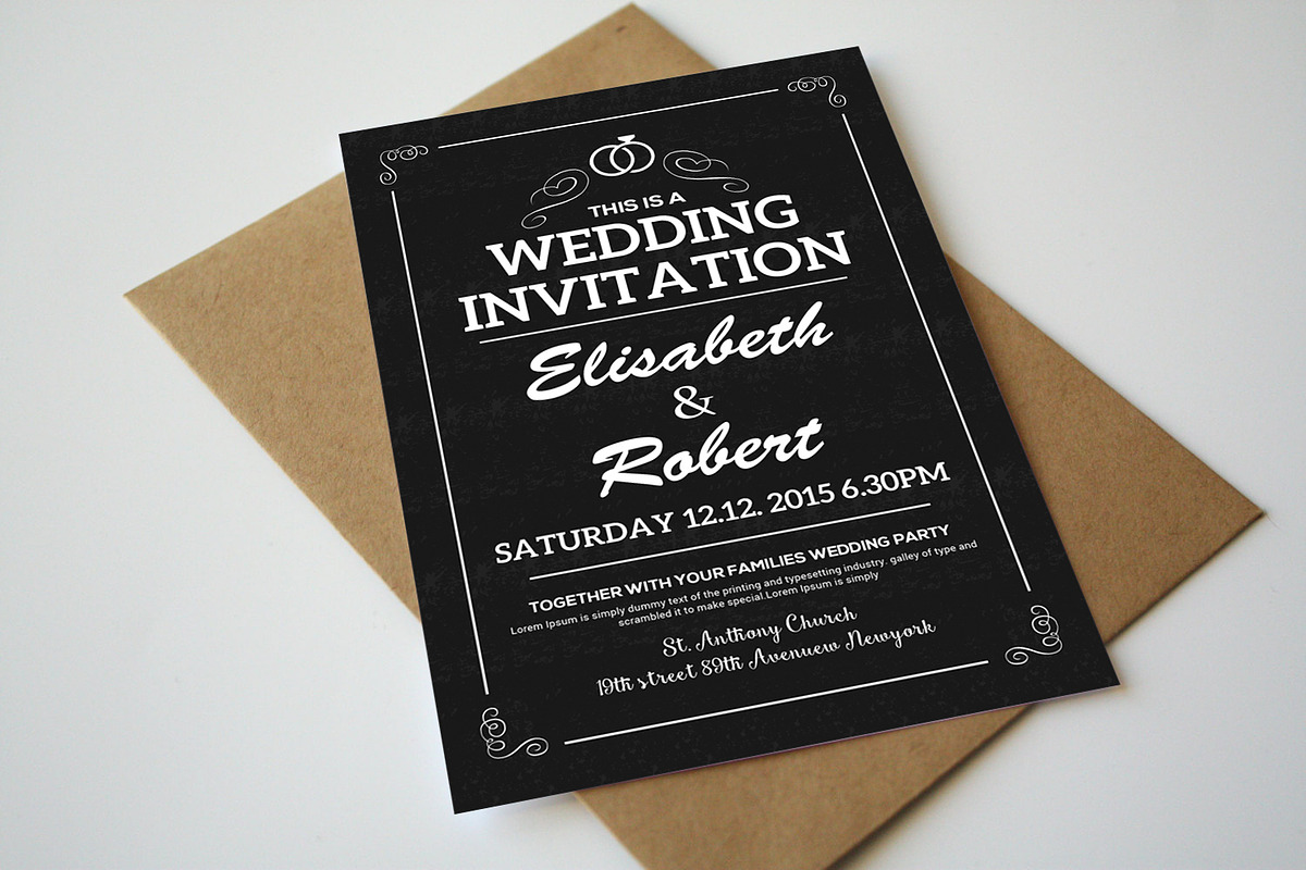 Wedding Invitations Cards in Wedding Templates - product preview 8