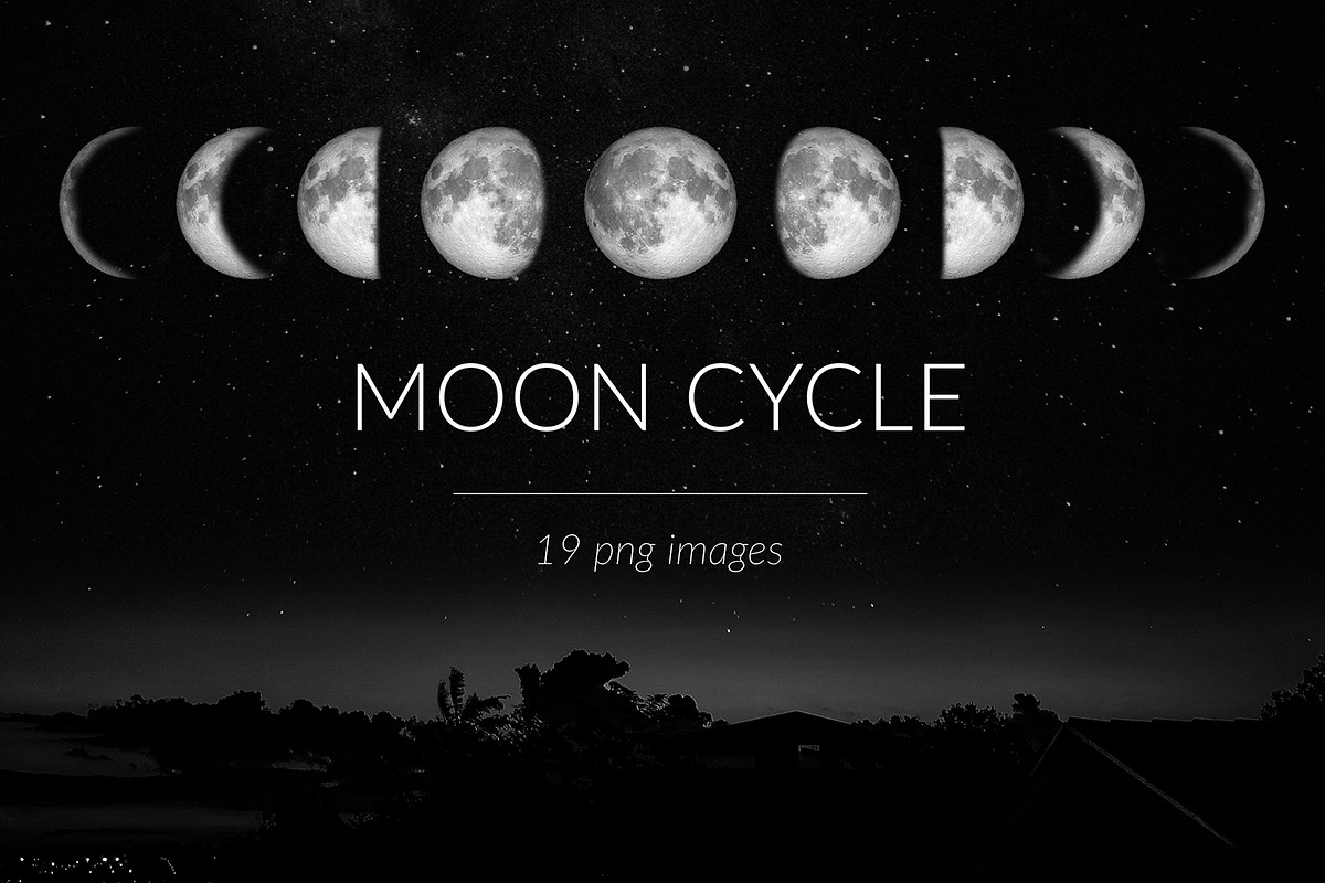 Moon Cycle Photo Pack in Graphics - product preview 8